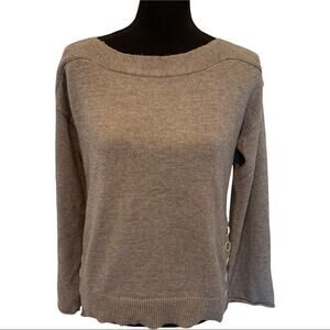 NWT Chelsea & Theodore SM Boat neck Sweater Side button